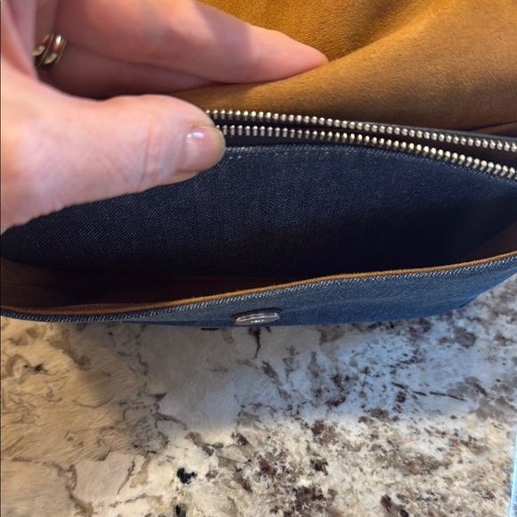 Coach Blue Denim Shoulder Bag - Picture 12 of 15